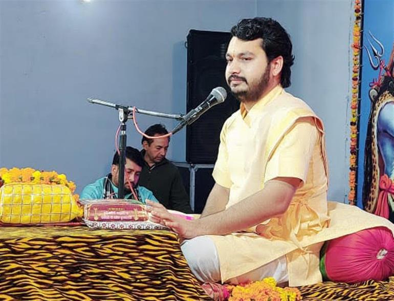 Shiva Mahapuran katha heralds happiness Sachin Kaushik