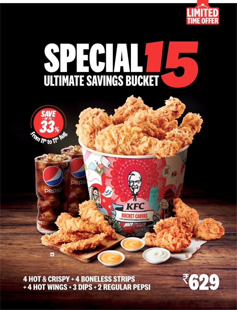 For the first time ever, KFC introduces a limitededition Special Bucket