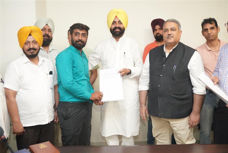 Animal husbandry minister Laljit Bhullar hands over appointment letters to  29 veterinary inspectors