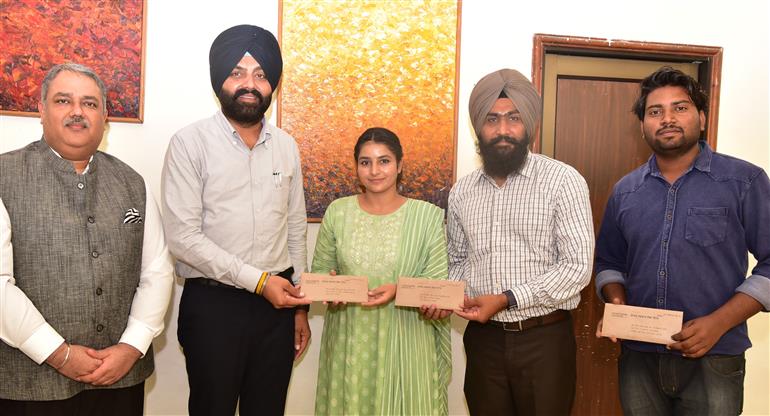 Laljit Singh Bhullar hands over appointment letters to Fisheries Officers Laljit Singh Bhullar hands over appointment letters to Fisheries Officers