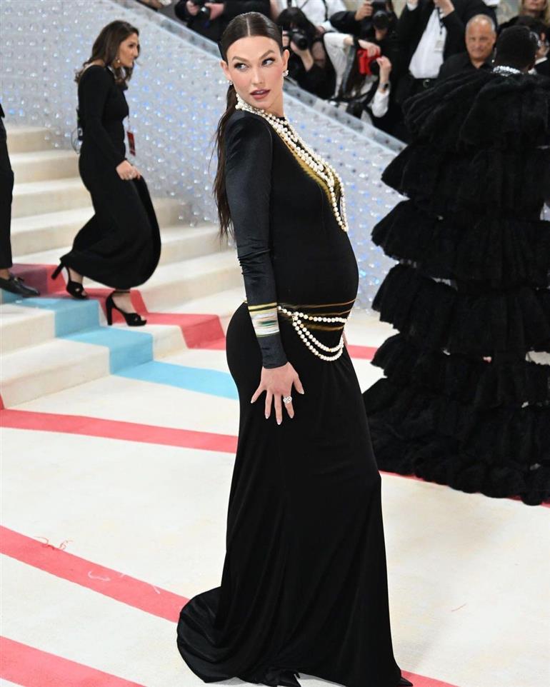 Karlie Kloss announces her pregnancy at Met Gala 2023