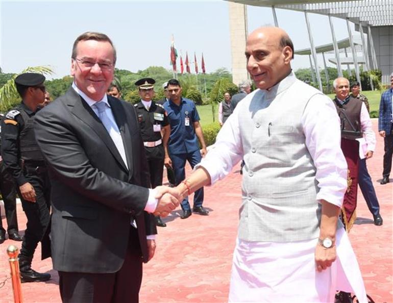 Defence Minister Rajnath Singh, German counterpart Boris Pistorius hold bilateral talks