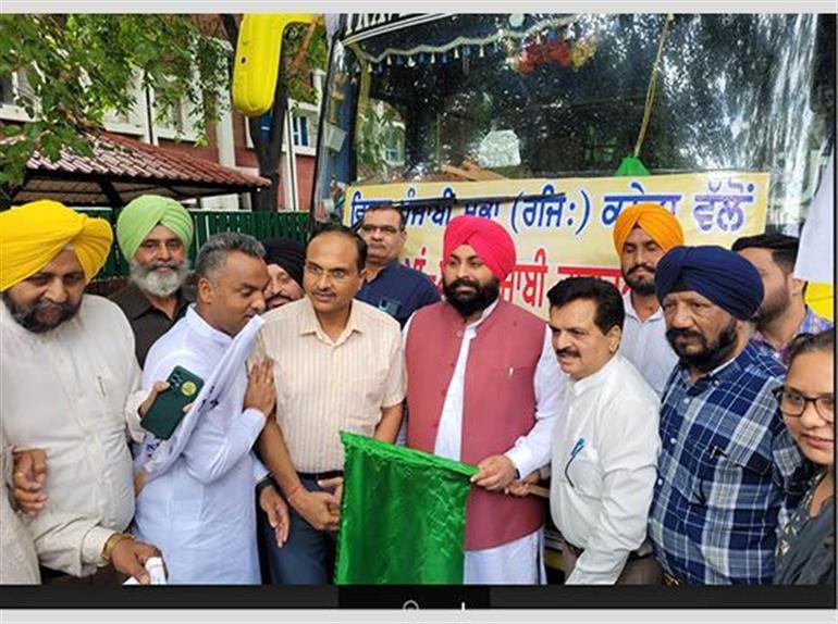 Harjot Bains flags off Punjabi language awareness Rally of Vishav