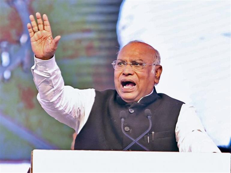 PM trying to 'cheat' tribals during poll season: Kharge PM trying to 'cheat' tribals during poll season: Kharge