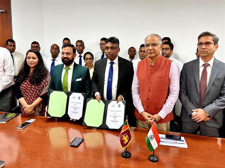 India, Sri Lanka sign MoU between Colombo Dockyard, Dredging Corporation of India