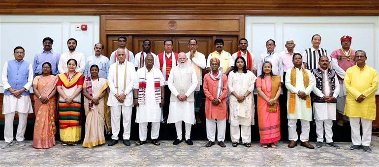 PM Modi meets Janjati Suraksha Manch, discusses development, empowerment
