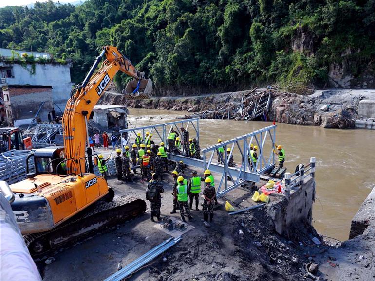 Nepal floods: Army builds rope bridge, deploys 20 helicopters as rescue operations intensify