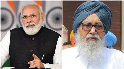 Modi speaks to Badal to enquire about his health
