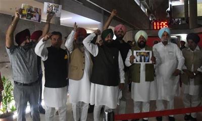 Congress MLAs demand adjournment motion on law and order in Punjab Assembly, stage a walkout