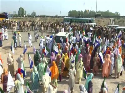 Wrestlers' march: Punjab Kisan Mazdoor Committee members stopped at Ambala border