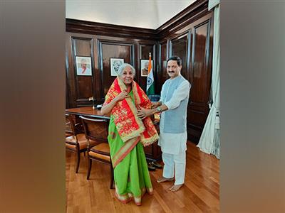 BKTC chairman Ajendra meets FM Sitharaman, seeks cooperation in infrastructural development works of temples