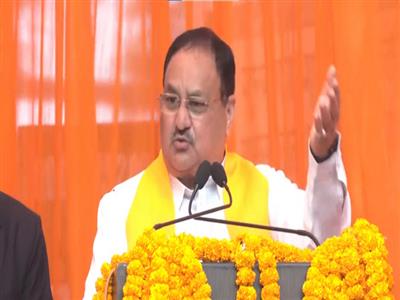 BJP President JP Nadda addresses beneficiaries of Viksit Bharat Sankalp Yatra