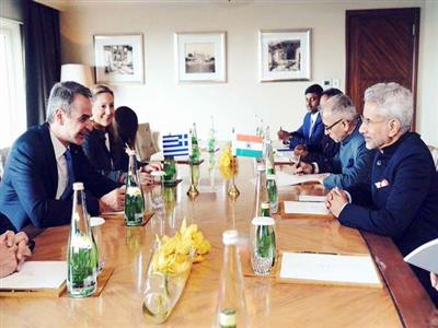 EAM S Jaishankar, Greek PM Kyriakos Mitsotakis hold talks in Delhi