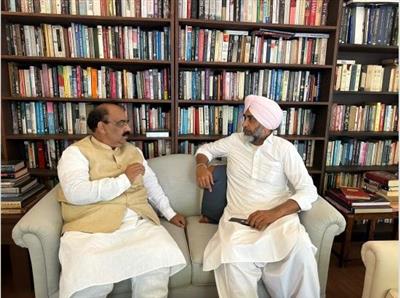 Manpreet Badal Welcomes Ashwani Sharma in Badal Village