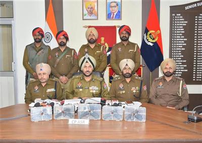 Two Arrested in Amritsar with Five Sophisticated Pistols; Arms Smuggling Module Busted