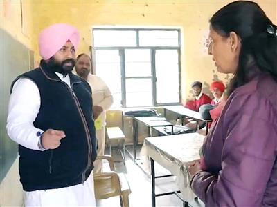 Punjab Education Minister orders immediate action after spotting poor condition of school during surprise visit