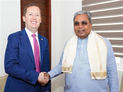 US Ambassador Gor meets Karnataka CM Siddaramaiah; holds discussions on matters of mutual interest