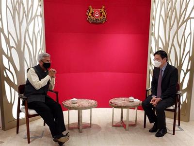 Jaishankar discusses boosting bilateral ties with Singapore's Dy Prime Minister