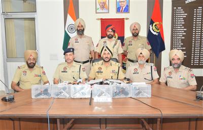 Cross-border and MP-based illegal arms supply module  busted in Amritsar; Three held with six pistols