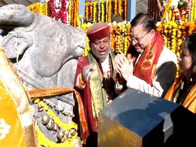 Kedarnath Dham doors open; Uttarakhand CM Pushkar Singh Dhami and his wife offer prayers for prosperity of state