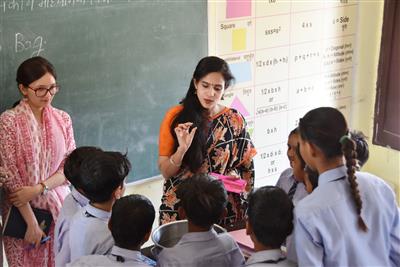 DC Aparajita turns to teacher in a government secondary school: an interesting way for students. 