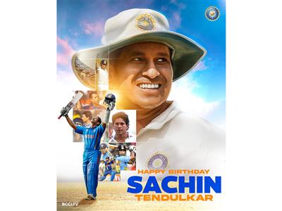 BCCI extends wishes to Sachin Tendulkar on his 53rd birthday