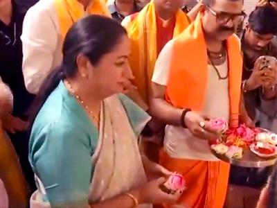 Delhi CM Rekha Gupta attends 'Prana Pratishtha' ceremony at city's Ram Temple Gaushala