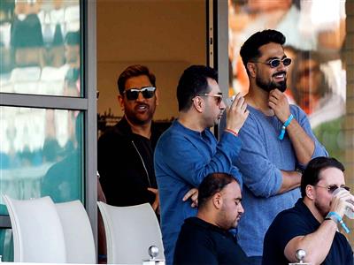 MS Dhoni watches IND-ENG 3rd T20I clash on 45th birthday
