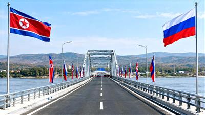 North Korea and Russia open their first road bridge, a symbol of expanding ties