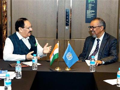 WHO chief meets JP Nadda, praises India's health gains in maternal, child care and TB fight
