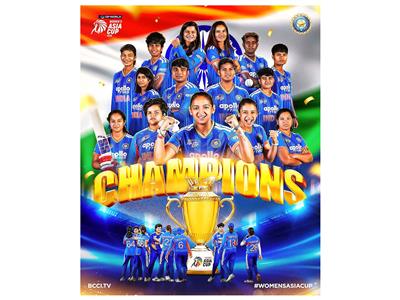 India thrash Sri Lanka by 72 runs to clinch eighth Women's Asia Cup title