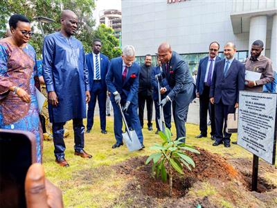 EAM Jaishankar joins Ghana ministers in planting sapling to mark ‘Ek Ped Maa Ke Naam,’ ‘Tree for Life’ initiatives